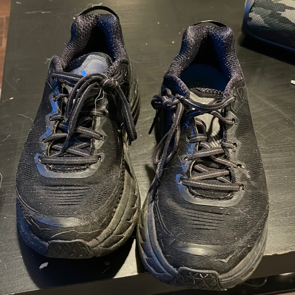 Gently worn hokas